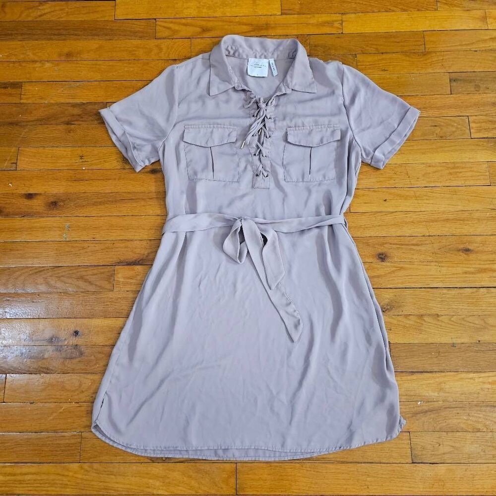 L'Academie Safari Dress Women's Large Neutral